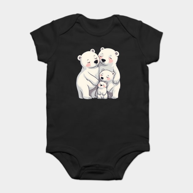 Bear Family Baby Bodysuit by animegirlnft
